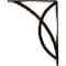 Ekena Millwork Miller Wrought Iron Bracket, (Single center brace), Antiqued Brass 1 1/2"W x 7 1/2"D x 10"H BKTM01X07X10SMIABS - alternate 5